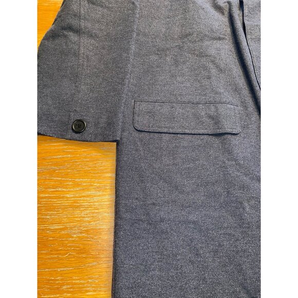 DKNY Mens Gray Wool Blend Button-Front Overcoat - Picture 2 of 9